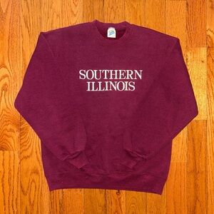 Southern Illinois University Jerzees Vintage Sewn Crewneck Size Large